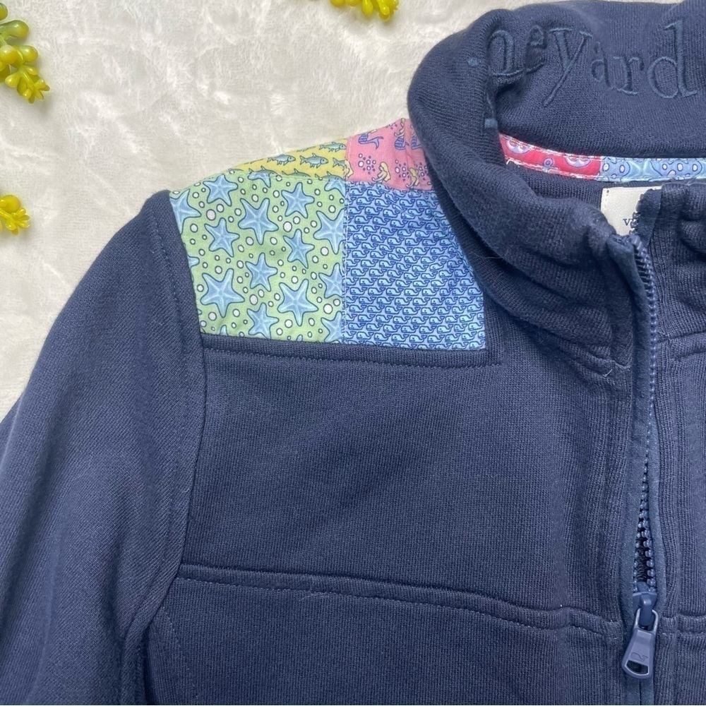 Vineyard Vines Classic Patchwork Quarter Zip Shep… - image 3
